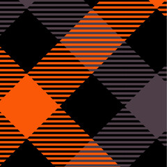 Red Plaid Seamless Pattern Design Template
