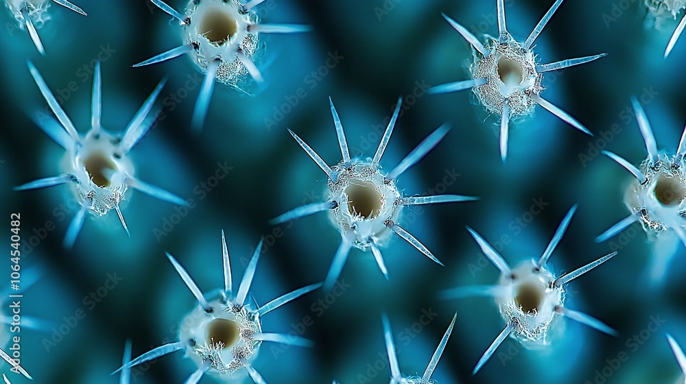 Poster explore the intricate beauty of cactus spines in a stunning macro close-up shot that captivates natu