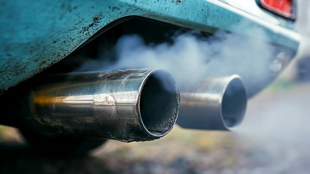 Vehicle Exhaust Pipe Emissions