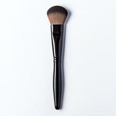 A black-handled contouring brush on solid white background, single object