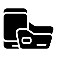 Digital data Solid Icon