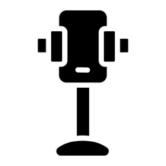 Phone holder Solid Icon
