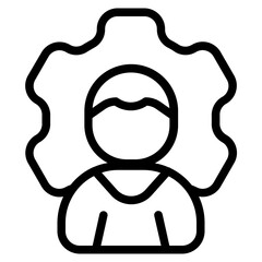 Staff training Line Icon