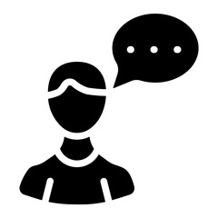 Stakeholder consultation Solid Icon