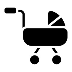 Stroller Solid Icon