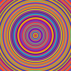 brightly colored circles arranged concentrically with the same center ideal for a joyful background