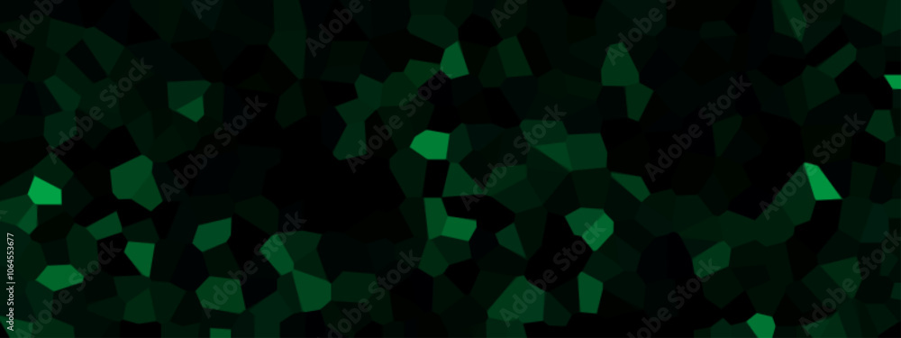 Aufkleber dark green, vector backdrop with chaotic shapes. dark jade stone background with rock pattern, macro