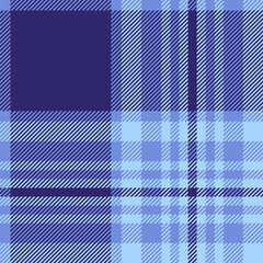 Blue Plaid Seamless Pattern Design Template