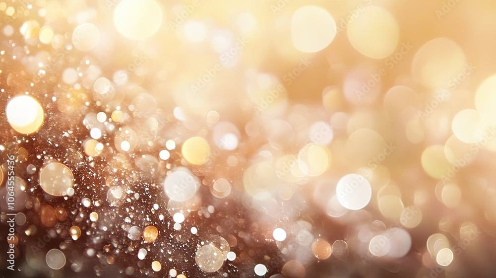Aufkleber abstract golden bokeh background for artistic use