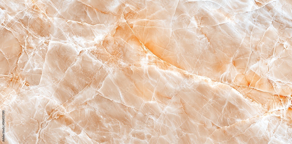 Poster high-resolution marble texture with intricate orange and white patterns, perfect for background or d