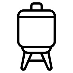 Canvas board Line Icon