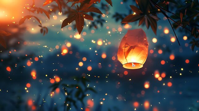During ramadan envision tiny lanterns from the sky floating carefully out of the beautiful evening air