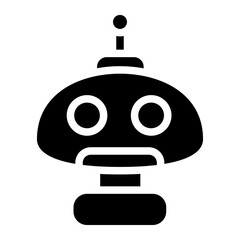 Robot futuristic Solid Icon