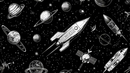 Naklejka premium Rocket, Generative AI