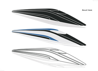 Bullet train, speed train, Hyperloop Train, Commuter rail, Locomotive, Monorail, Railway, Subway, Coach, Metro, Passenger, unique icon, train icon.eps
