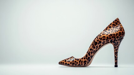 Elegant High Heel with Leopard Print Design
