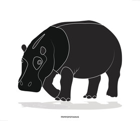 Hippopotamus animal, icon, Ivory, hippo, morse, behemoth, river horse
