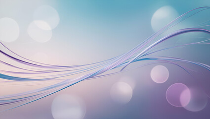 A dreamy bokeh effect photography featuring a stunning 3D rendering of a background with flowing, wavy, and intricate curve lines that twist and turn in a mesmerizing pattern, with soft, blurred, and 
