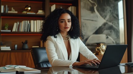 Fototapeta premium The Professional Woman at Desk