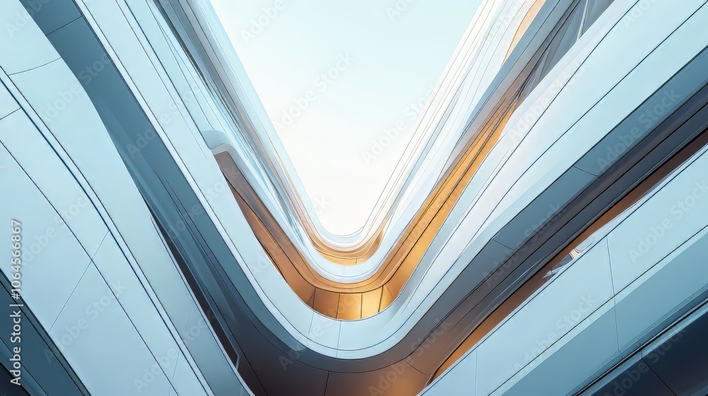 Poster abstract background architecture lines. modern architecture detail. architecture design. ultra reali
