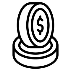 Coin Line Icon