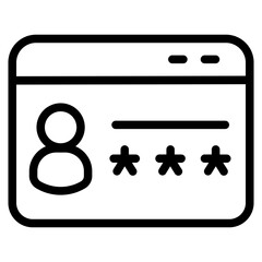 Password reset Line Icon
