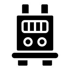 Transformer coil Solid Icon