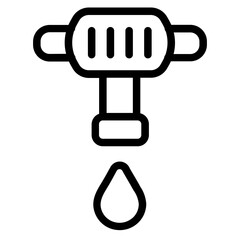 Water well Line Icon