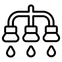 Water pump Line Icon