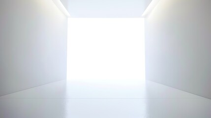 Fototapeta premium White Dynamic Display Background - a captivating and modern visual. The white dynamic background creates an engaging and stylish scene.