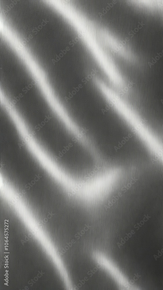 Poster abstract wavy texture in shades of gray, creating a modern and serene backdrop