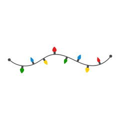 Naklejka premium Christmas light decoration