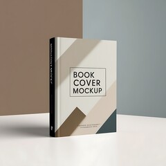Minimalist and eye catching book cover mockup image