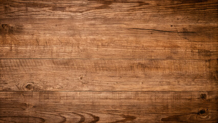 Naklejka premium Grunge wooden texture background featuring rich, aged wood patterns and natural imperfections for a rustic feel.