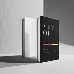 Minimalist and eye catching book cover mockup image