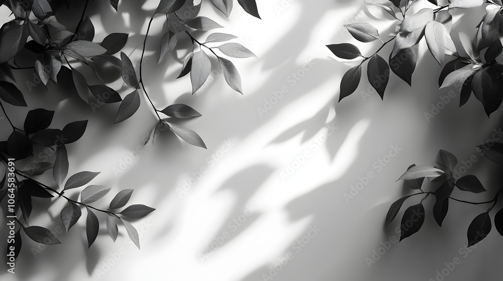 Aufkleber gradient window natural shadow overlay effect on white textured background for mockup and product