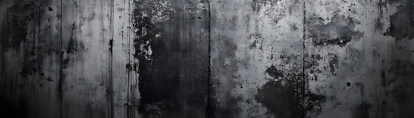 Fototapeta premium Weathered Grey and Black Concrete Wall Texture