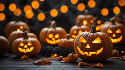 Fototapeta premium Halloween background. Premium illustration for banners, posters, greetings and other celebrations.