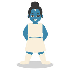 Children with Costume Superhero Illustration Isolated on White Background.