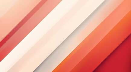 Obraz premium Abstract background with diagonal stripes in red, orange, and white colors.