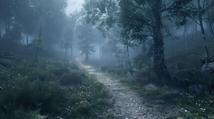 Mysterious Forest Path
