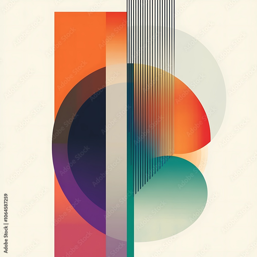 Poster generative ai abstract pattern with dynamic layers