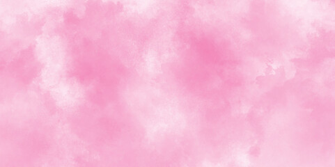 watercolor stain of pink paint with washes of watercolor, aquarelle paint paper textured canvas of pink soft color stains and splashes, hand painted soft and light cloudy watercolor background.