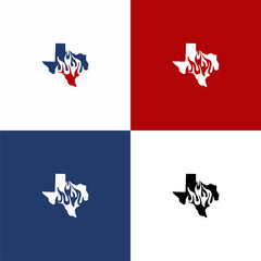 texas fire map logo