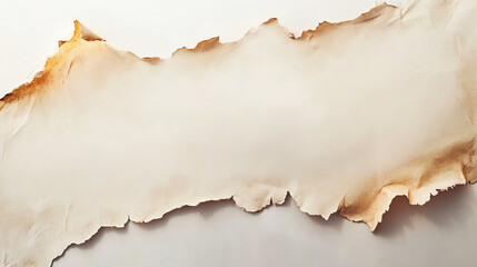 Fototapeta premium Natural torn paper strip, horizontal design