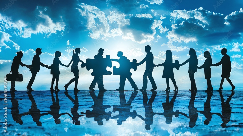 Leinwandbilder collaborative teamwork drives innovative solutions to complex business challenges with strategic pro