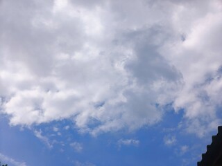 blue sky with clouds