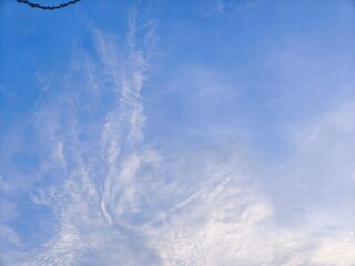 blue sky with clouds