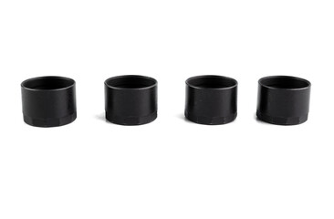 Set of new Solenoid nuts spares for car on white background