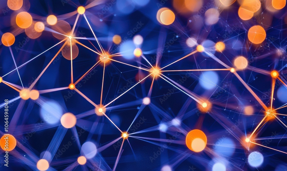 Poster a network of interconnected nodes. ai.